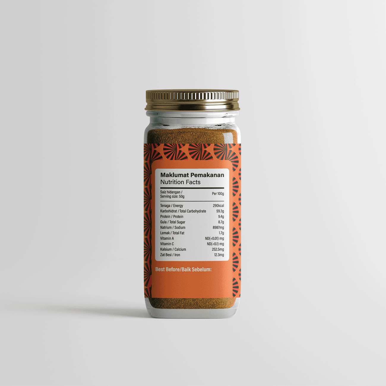 Spiced Fried Chicken (Ayam Goreng Berempah) Seasoning (Jar)