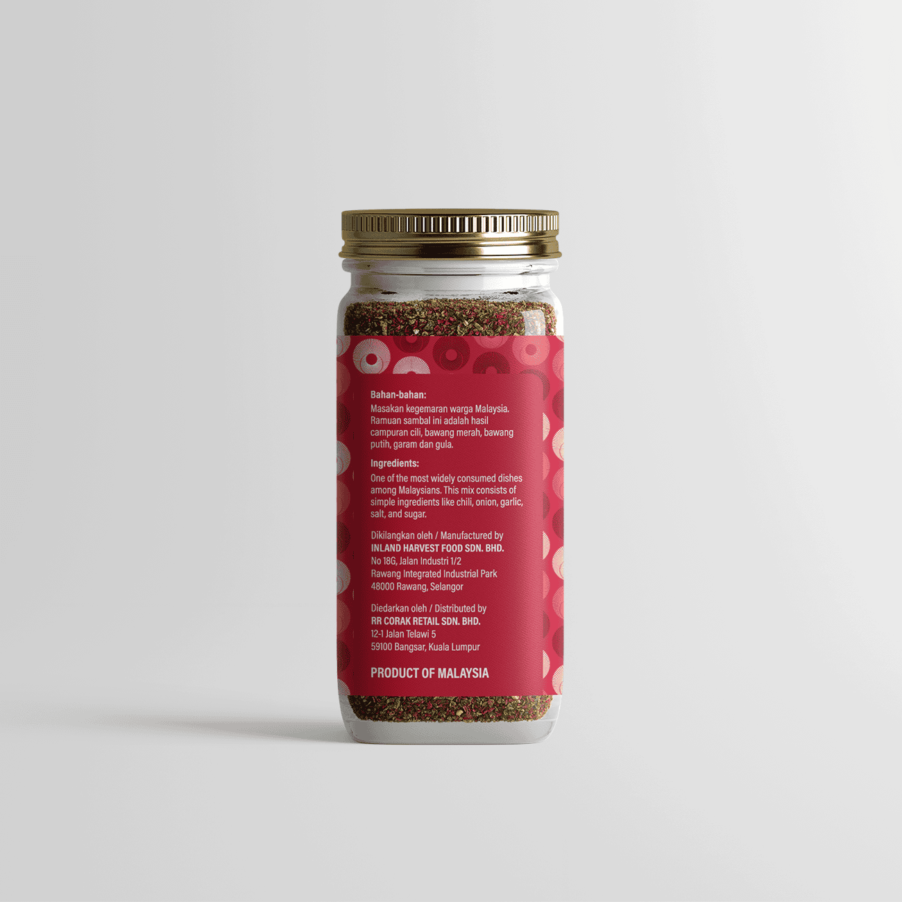 Chilli Condiment (Sambal Mix) Seasoning (Jar)