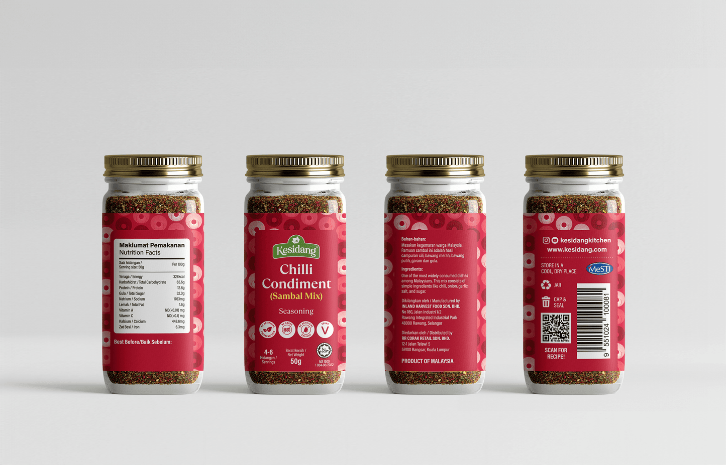 Chilli Condiment (Sambal Mix) Seasoning (Jar)